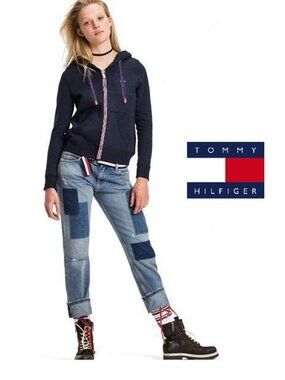 NWT Tommy Hilfiger Women's Fleece Full-zip hoodie / Large
